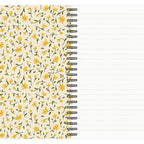 Cahier d’Écriture à Spirale au Motif Floral