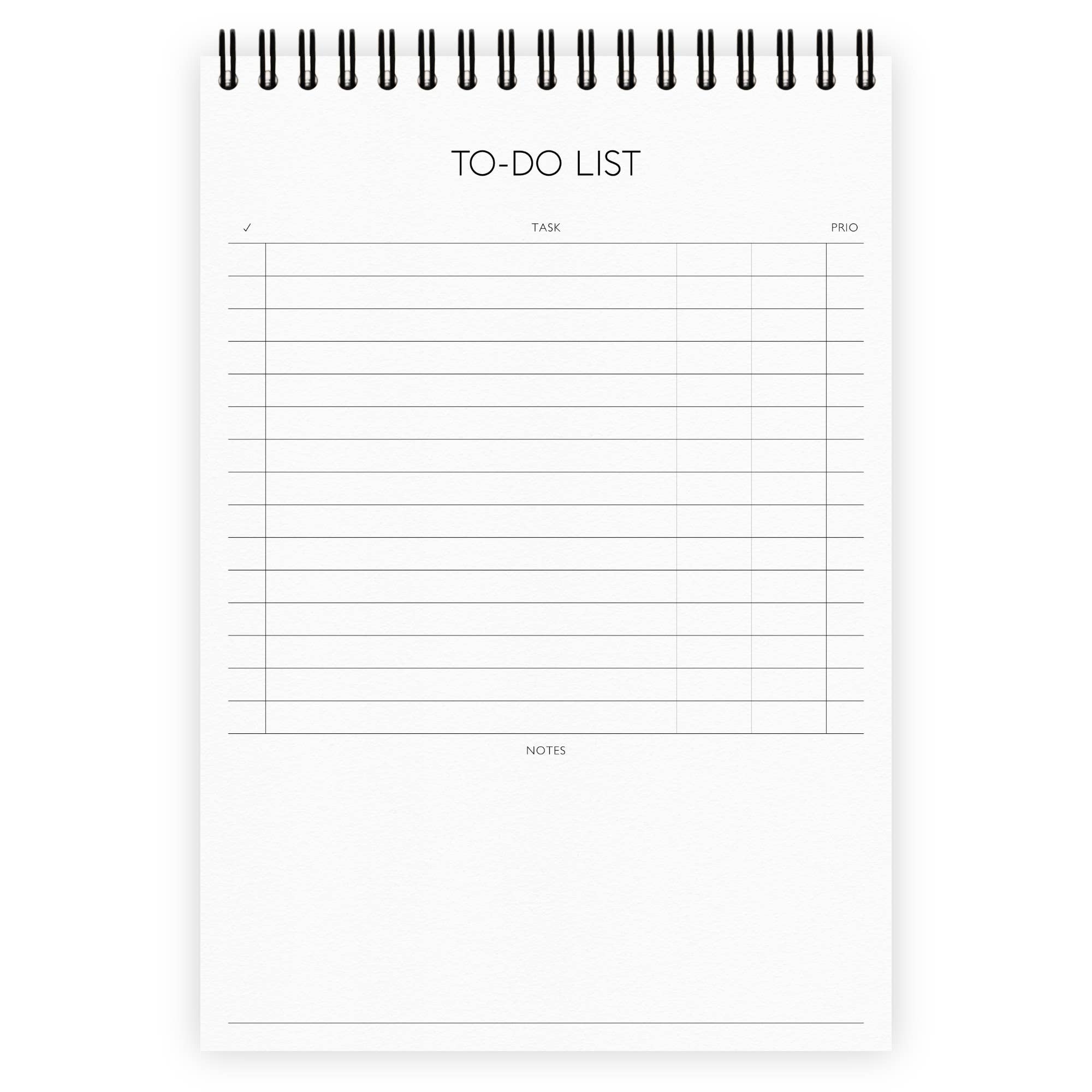 To Do List à Spirale Vintage