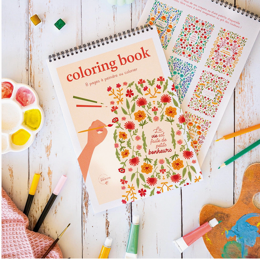 Carnet de Coloriage aux Mots Doux