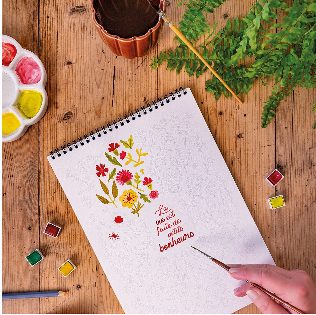 Carnet de Coloriage aux Mots Doux