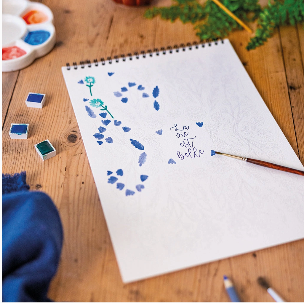 Carnet de Coloriage aux Mots Doux