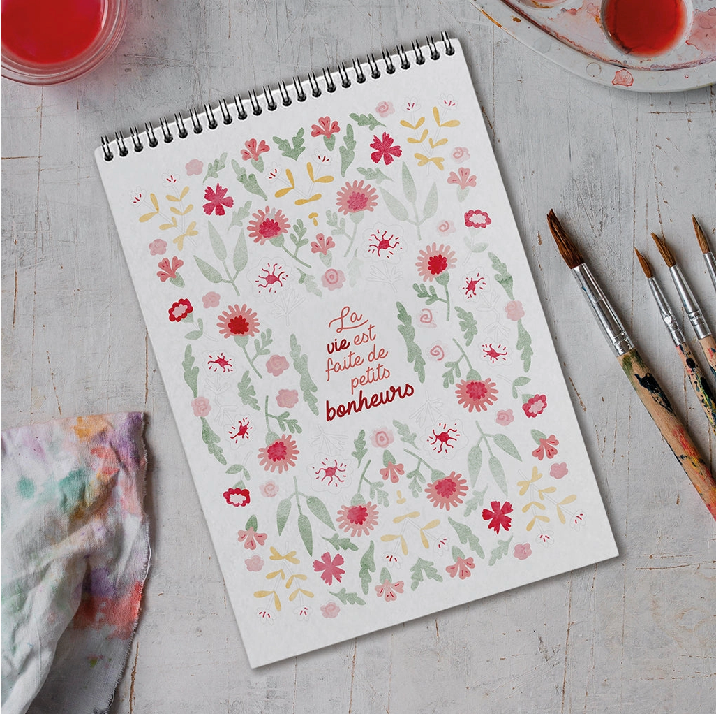 Carnet de Coloriage aux Mots Doux