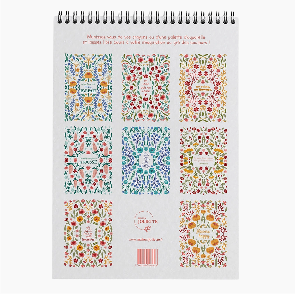 Carnet de Coloriage aux Mots Doux