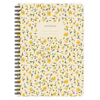 Cahier d’Écriture à Spirale au Motif Floral