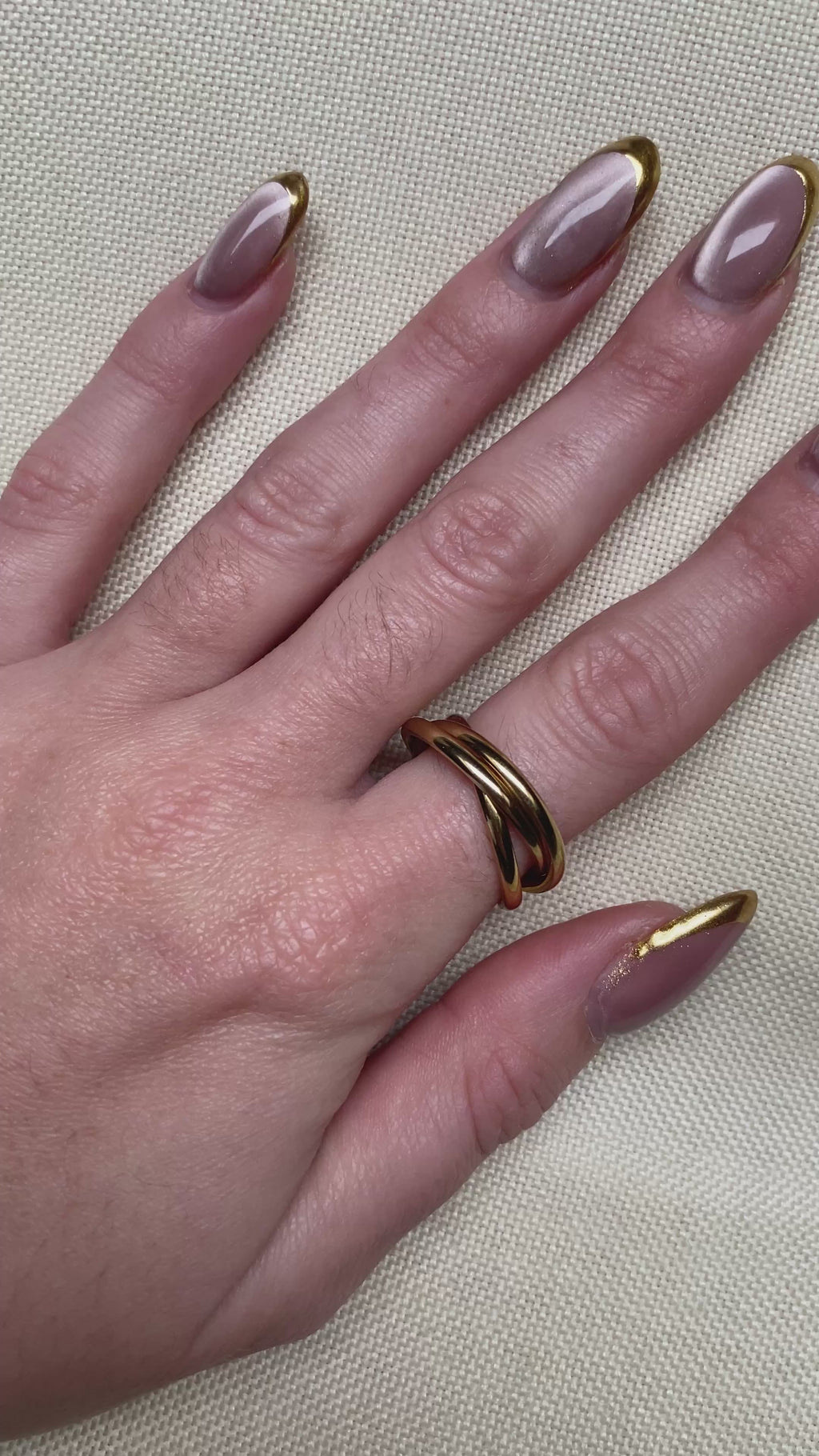 Bague Sérénité à trois Anneaux